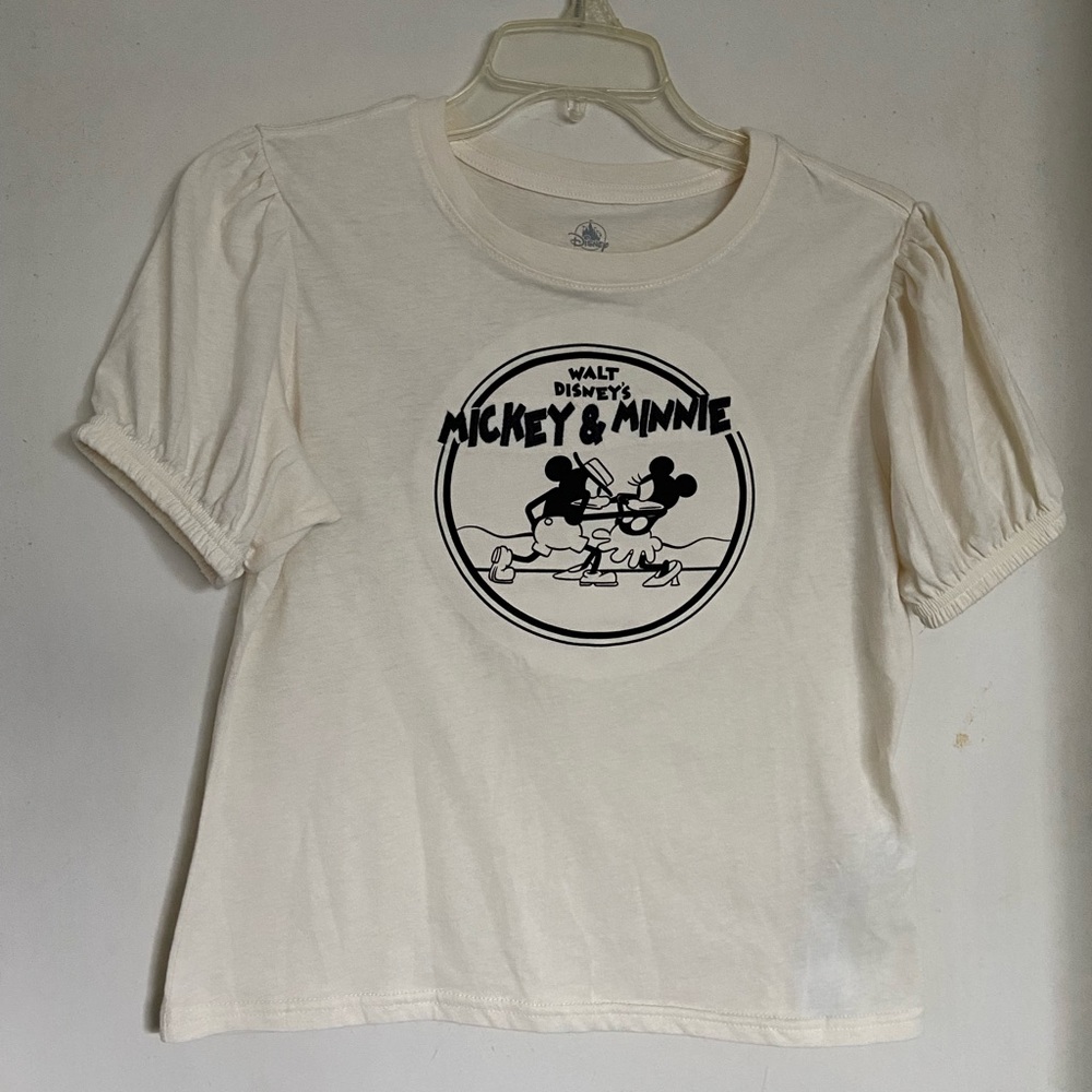 Mickey and Minnie tee shirt.
